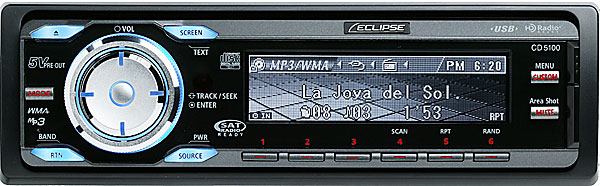 Eclipse CD 5100 in dash CD player with navigation